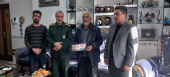 دیدار سرپرست مرکز هرند به همراه فرمانده بسیج ناحیه شهرستان هرند با خانواده شهید امنیت محمدرضا اسماعیلی
