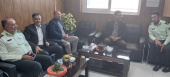 به مناسبت هفته نیروی انتظامی انجام شد : دیدار با کارکنان کلانتری شهرستان هرند